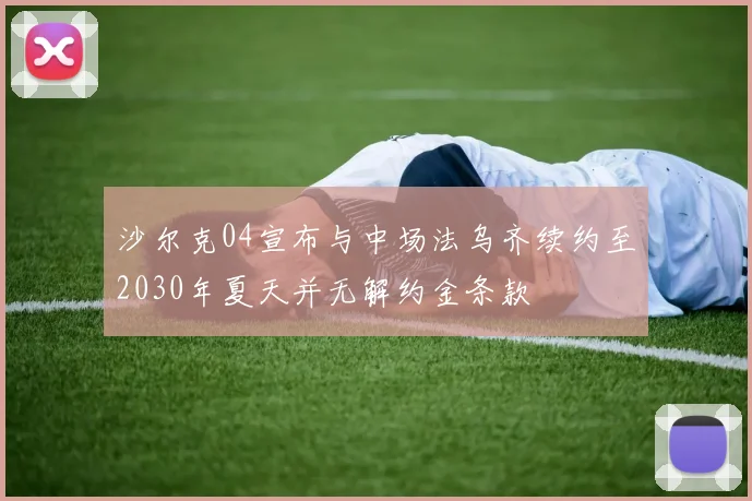 沙尔克04宣布与中场法乌齐续约至2030年夏天并无解约金条款