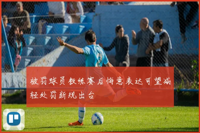 被罚球员教练赛后悔意表达可望减轻处罚新规出台
